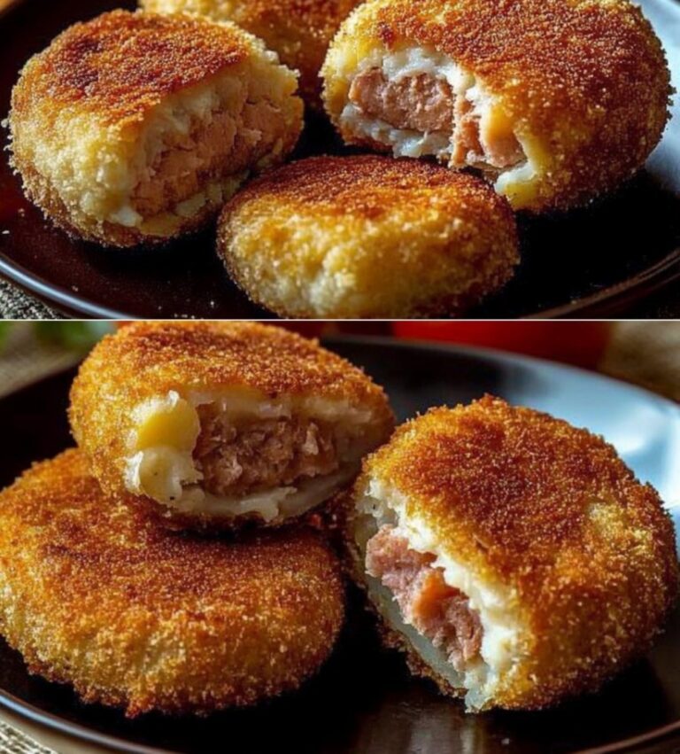 Crocchette de patate croccanti ripiene de tonno e pomodorini arrostiti