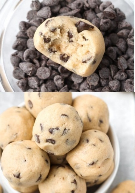 Bocconcini di pasta per biscotti commestibili senza cottura