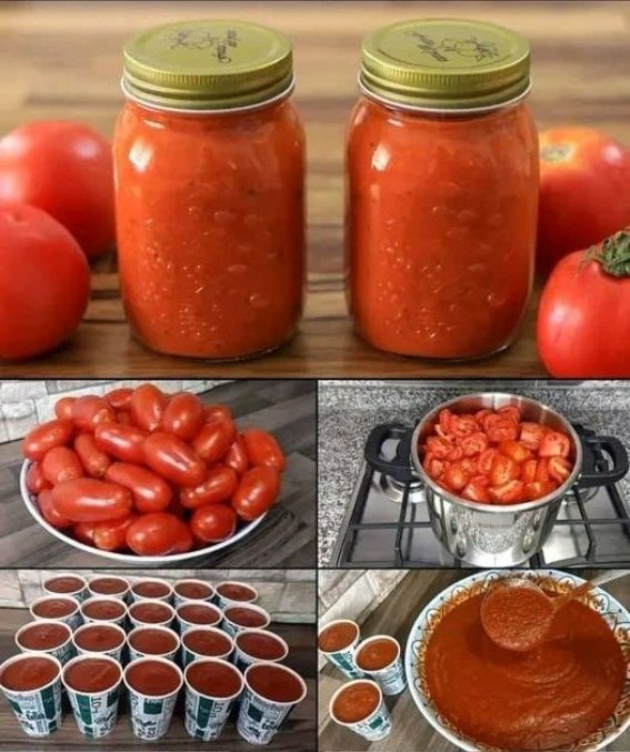 Come conservare il concentrato di pomodoro fresco per un anno (senza refrigerazione)