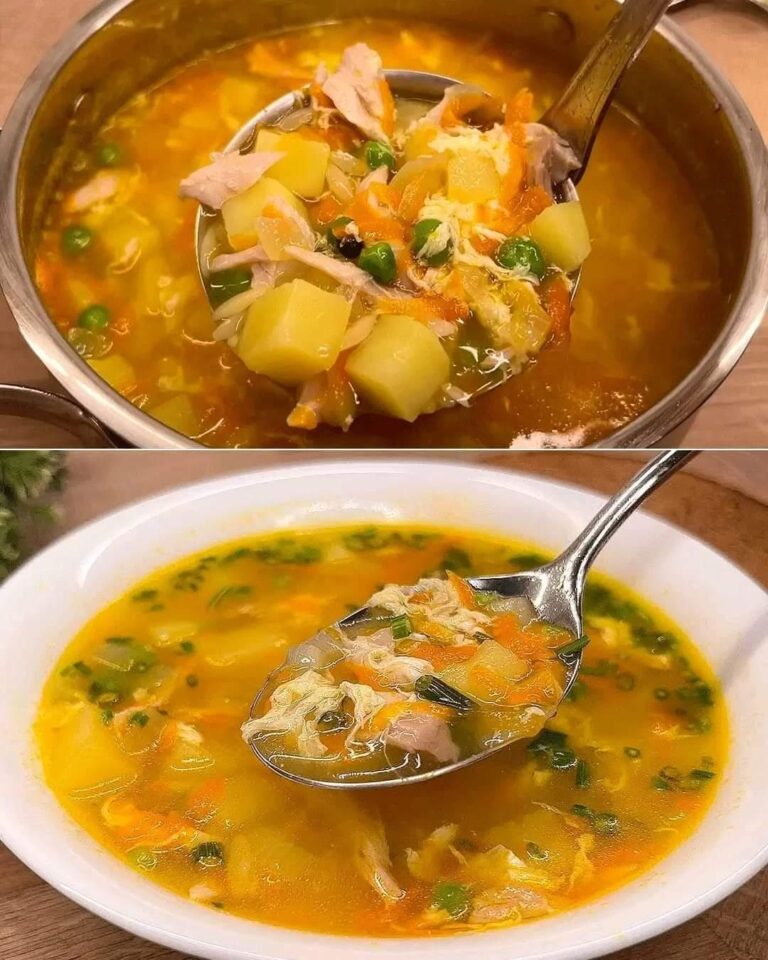 Zuppa di pollo al riso