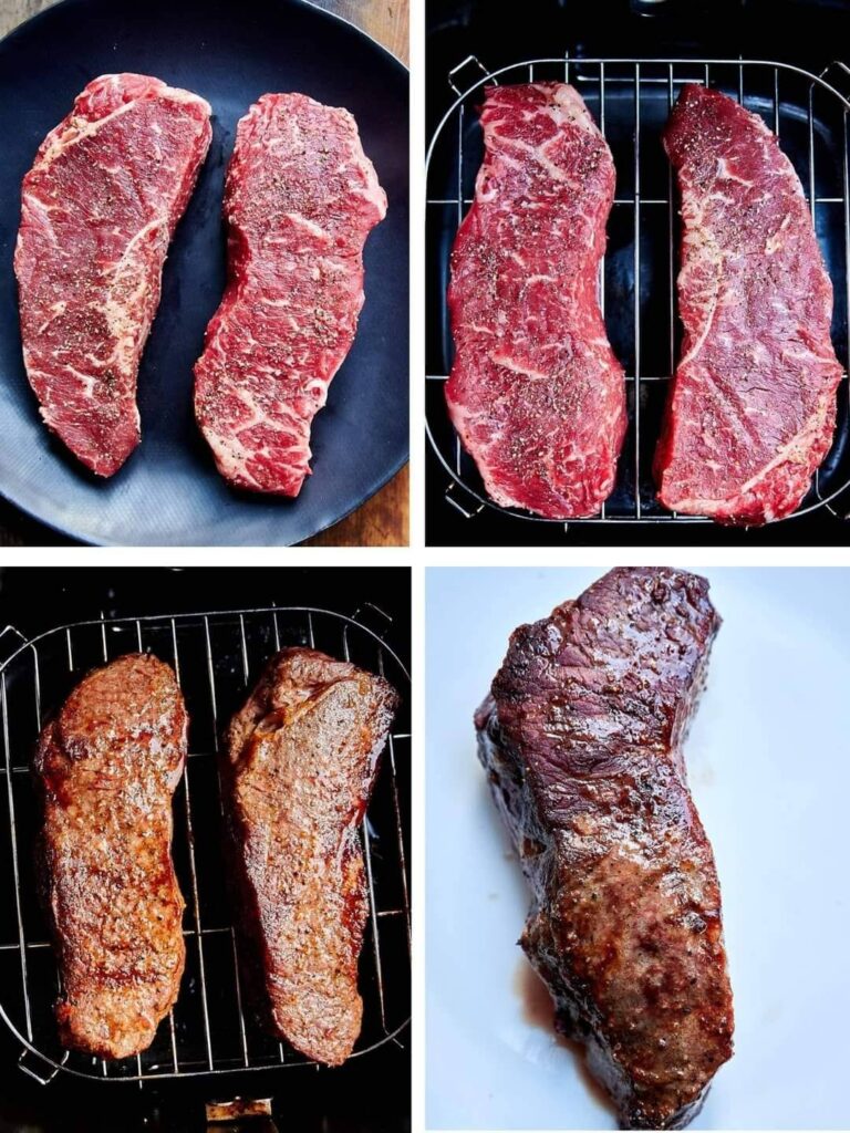 Bistecca con friggitrice ad aria perfettamente cotta