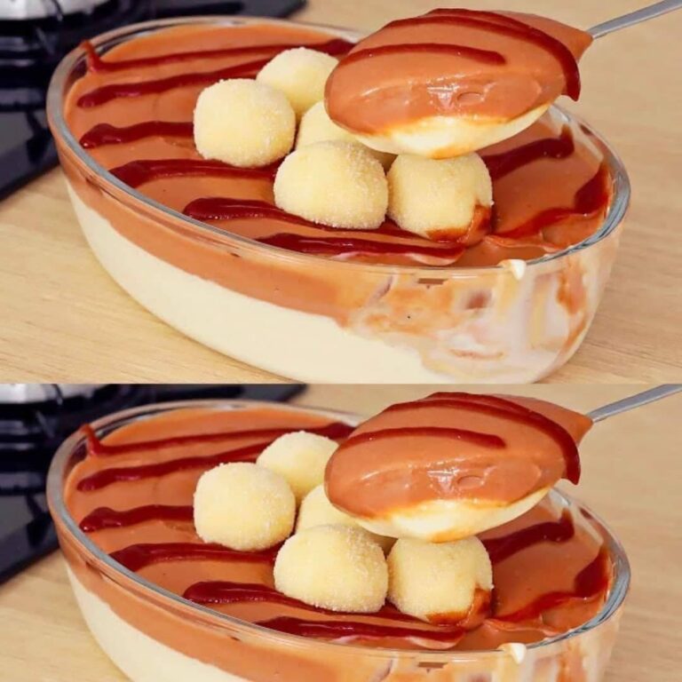 Dessert Raffaello con ricotta e budino al cioccolato