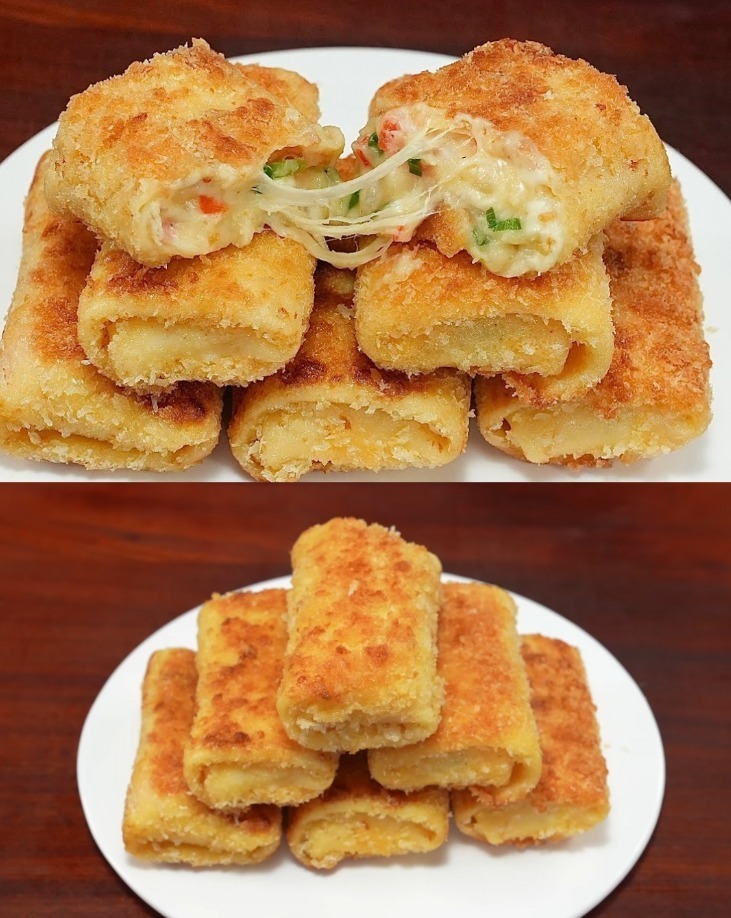 Delizia di patate croccanti al formaggio