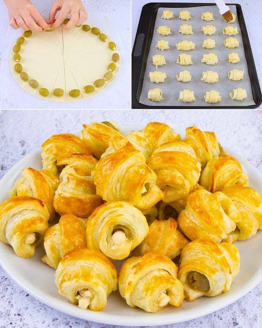 Snack di pasta sfoglia alle olive: veloce e appetitoso!