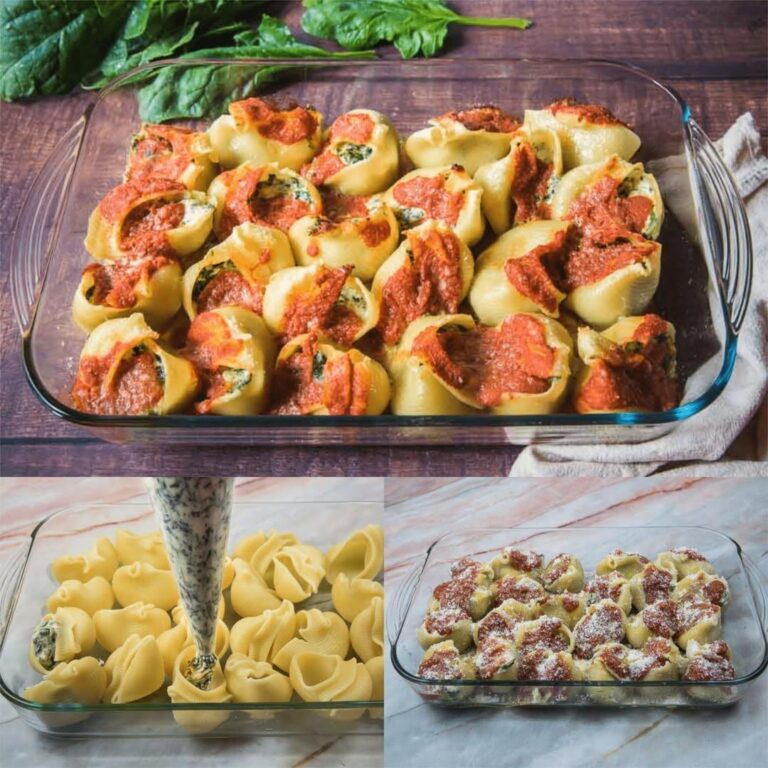 Pasta al forno con ricotta e spinaci