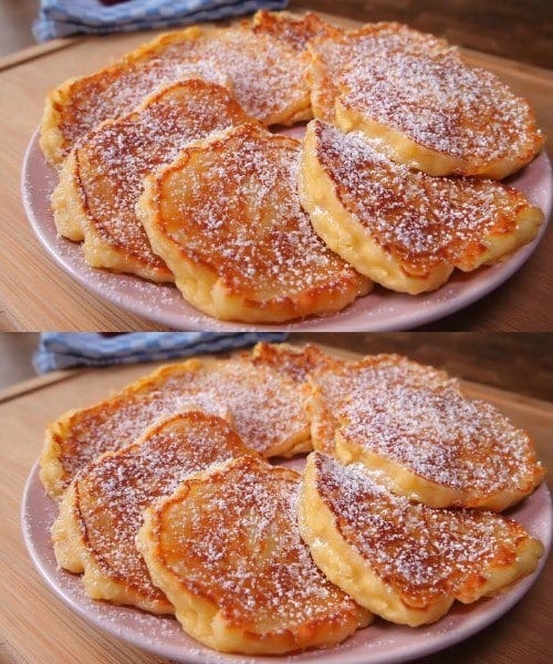 Succosi pancake alle mele in 5 minuti! La ricetta per la colazione più semplice e veloce!