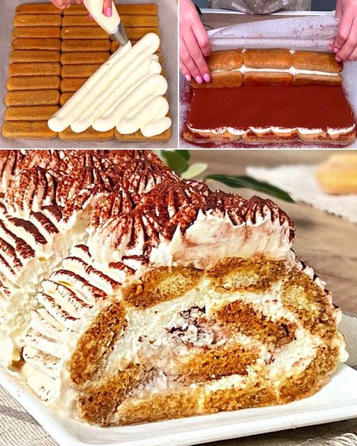 Tiramisù roll: la ricetta rivisitata per un dolce goloso
