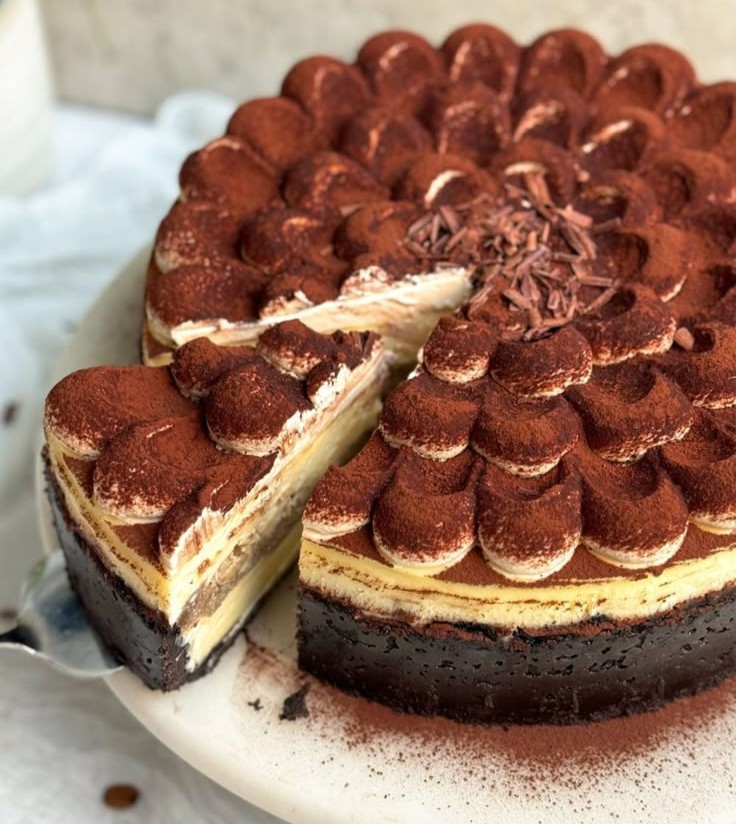 Cheesecake al forno con tiramisù