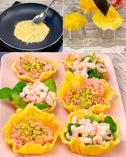 Cesti di parmigiana: la ricetta dei gusci croccanti pronti per essere farciti