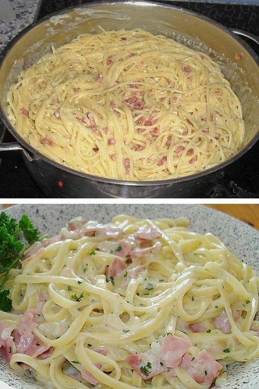 Spaghetti Al Salmone Alla Carbonara