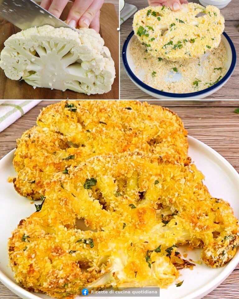 COTOLETTE DI CAVOLFIORE Taglia, impana e inforna. La ricetta: