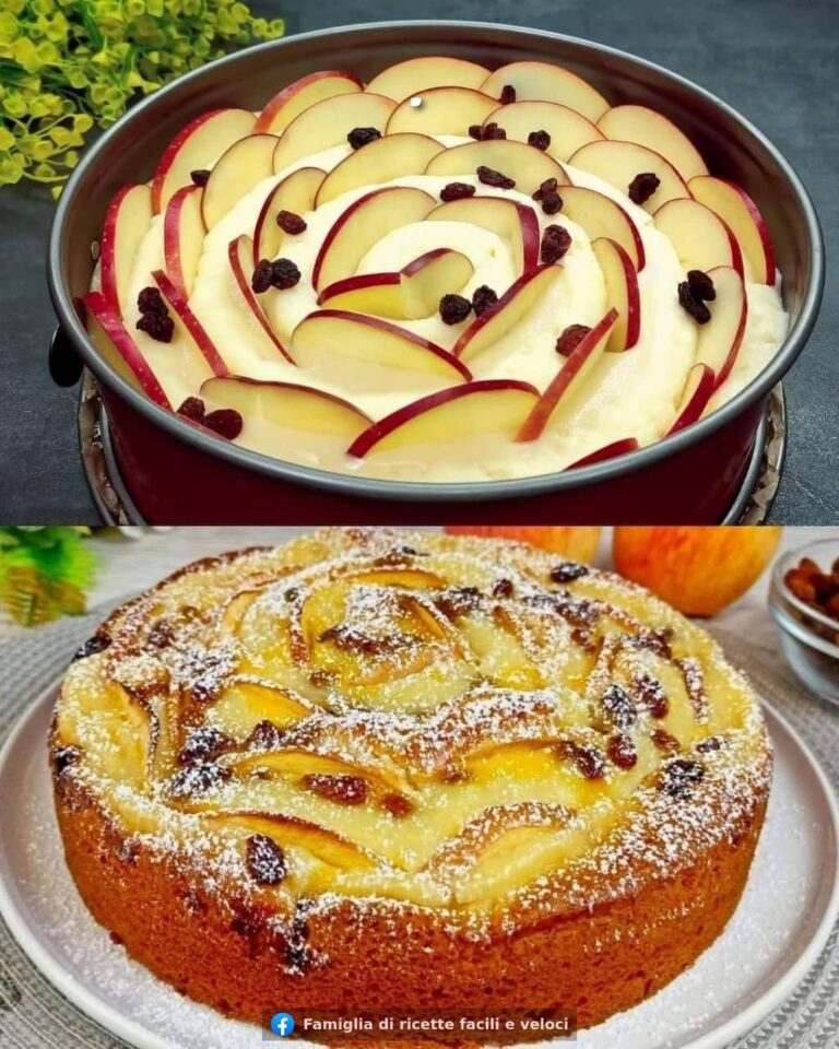 Torta di mele e crema