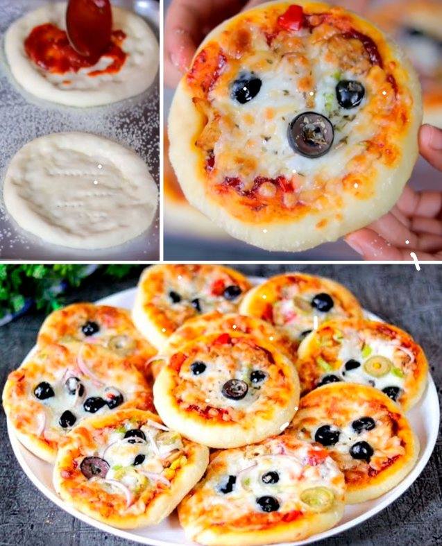 Mini pizze fatte in casa passo dopo passo