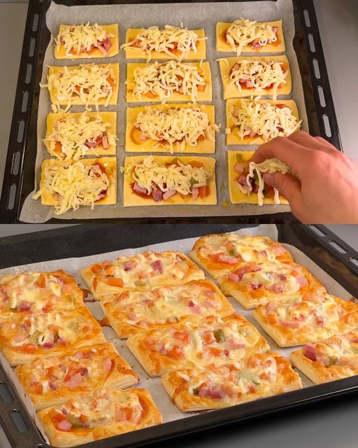 Tasche di pasta sfoglia salate