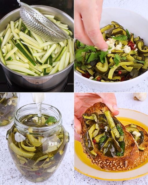 Zucchine sott’olio: la ricetta delle marmellate estive aromatizzate alla menta