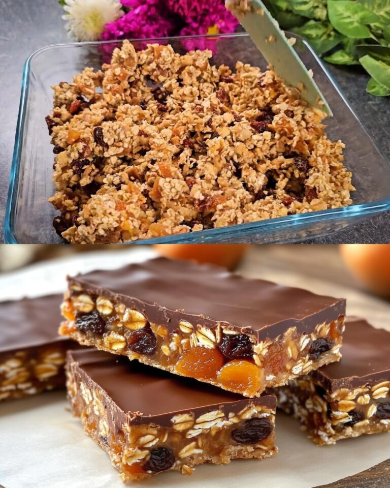 Barrette di avena, uvetta e albicocca senza cottura