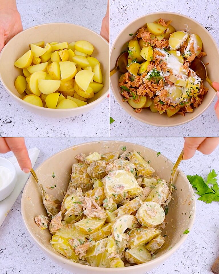 Insalata di patate e tonno: il piatto leggero e cremoso!