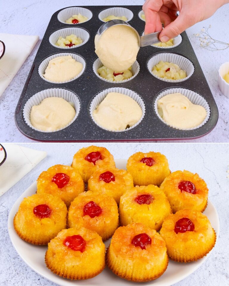 Muffin trasformati all’ananas: soffici e buonissimi da preparare in pochi minuti!