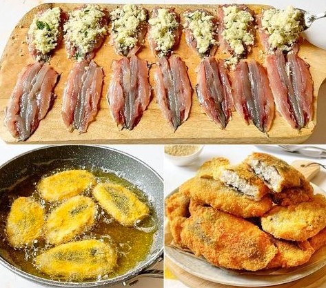Farcite le sarde così, impanate e friggete! Super croccanti fuori e morbide dentro