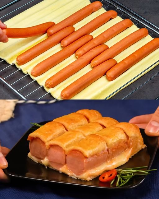 Antipasto di 5 minuti: involtini di pasta sfoglia con salsiccia