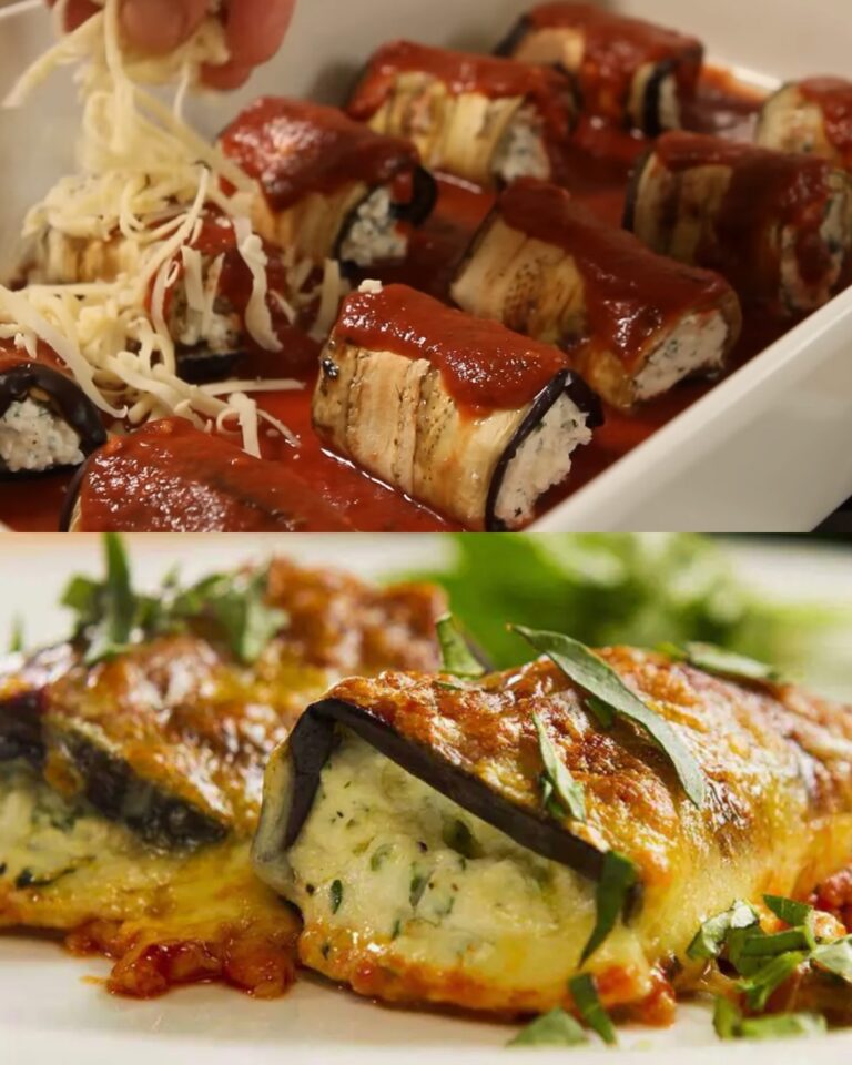 Nessuna frittura! Il miglior rotolo di melanzane che abbia mai preparato! La ricetta che tutti cercano!