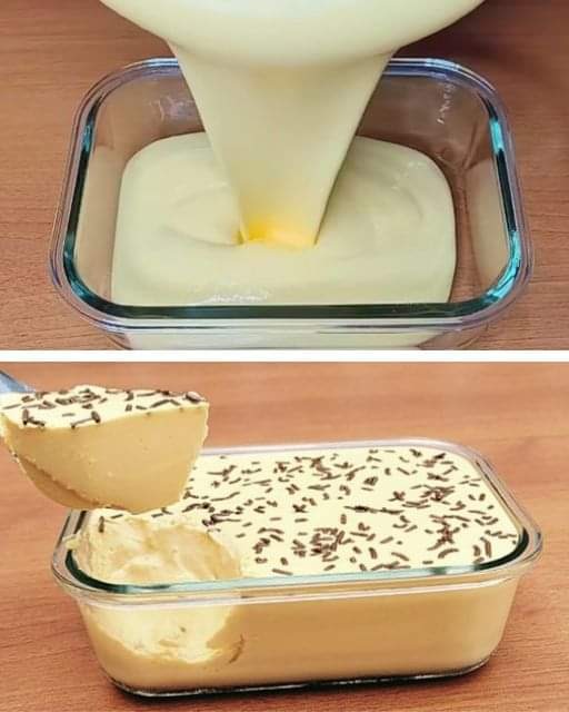 Dessert con soli 3 ingredienti, lo sbattiamo, lo facciamo raffreddare ed è pronto