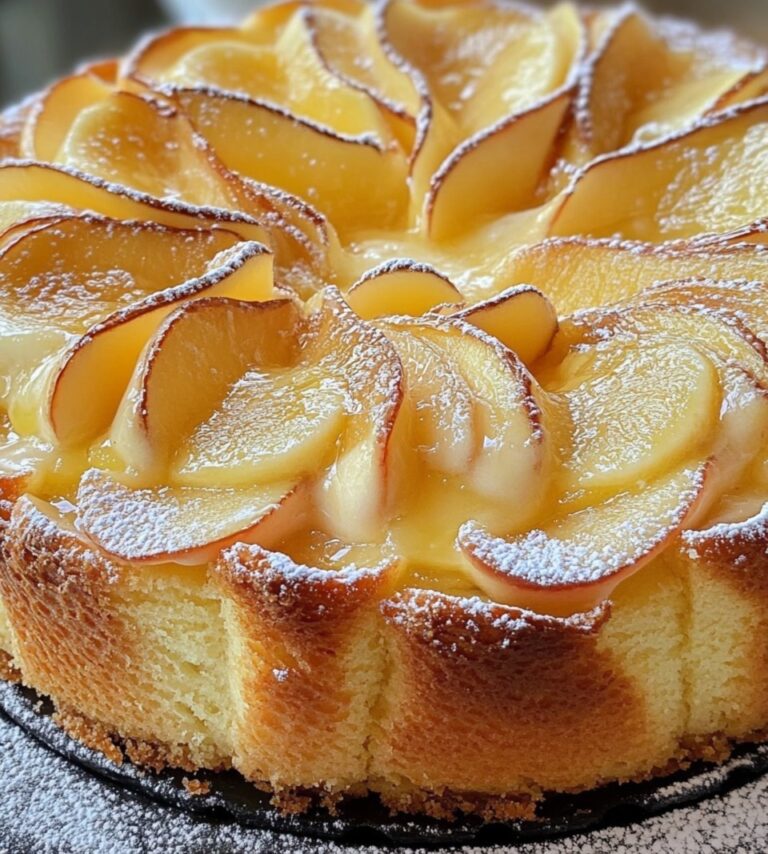 Torta di Mele con Crema Pasticcera