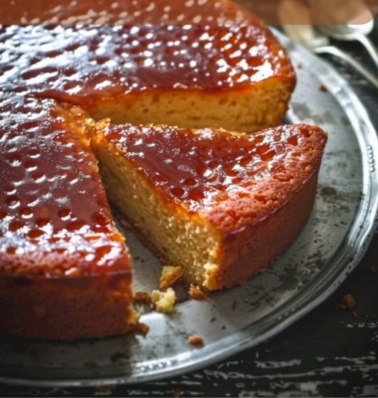 Torta di riso alla vaniglia e caramello all’antica