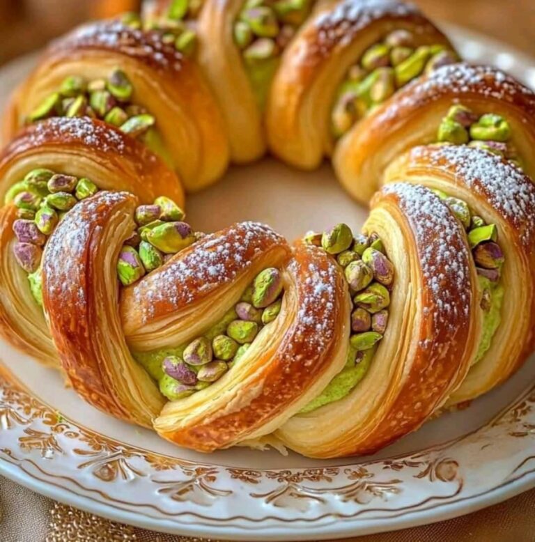 Ghirlanda pasquale al pistacchio – Una delizia morbida e festosa!