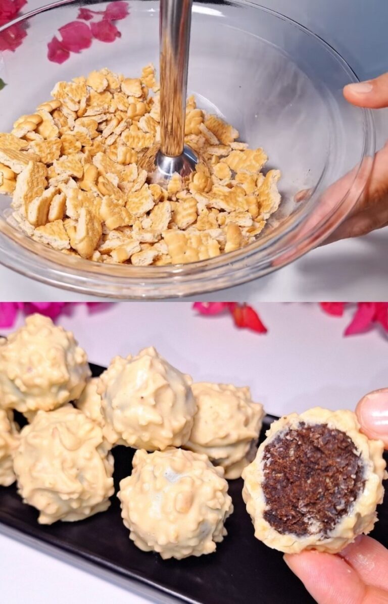 Palline di cioccolato senza cottura con cocco e arachidi