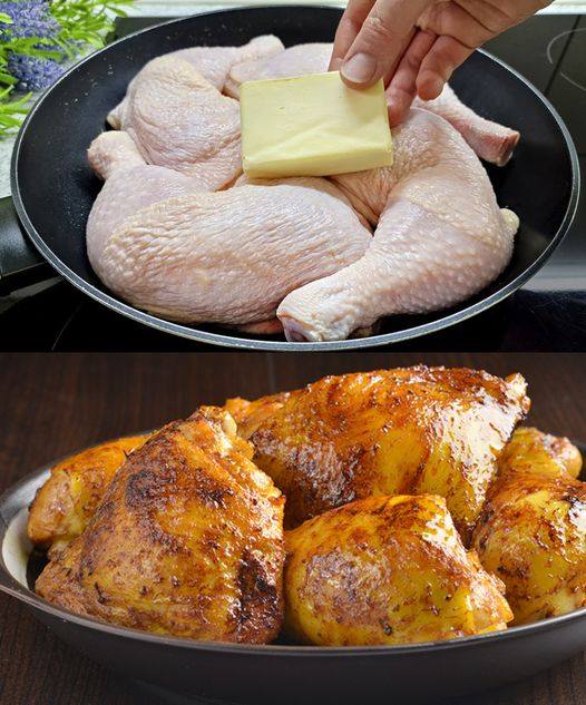 Coscia e coscia arrostite al forno con zafferano e zenzero