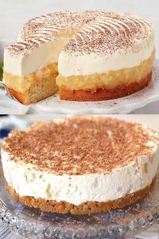 Per la torta di mele mescolo 500 g di ricotta magra con 250 g di mascarpone