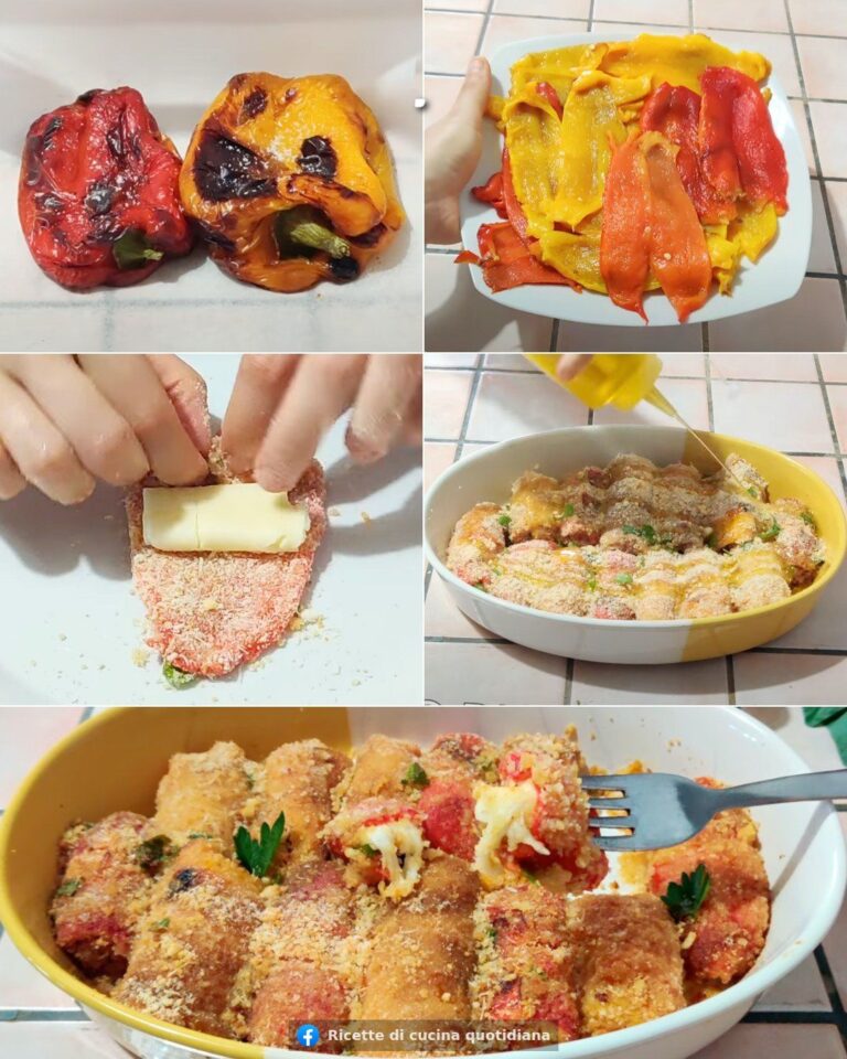 Involtini di peperoni: la ricetta del piatto veloce, semplice e saporito