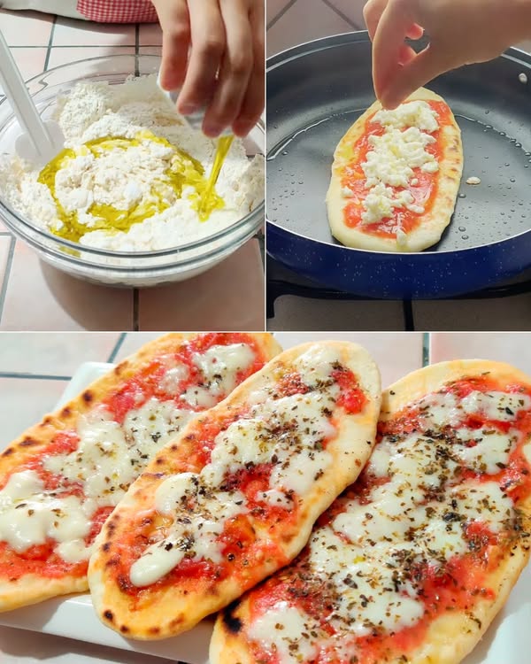LINGUE DI PIZZA senza forno Si preparano in padella in poco tempo e sono squisite! La ricetta: