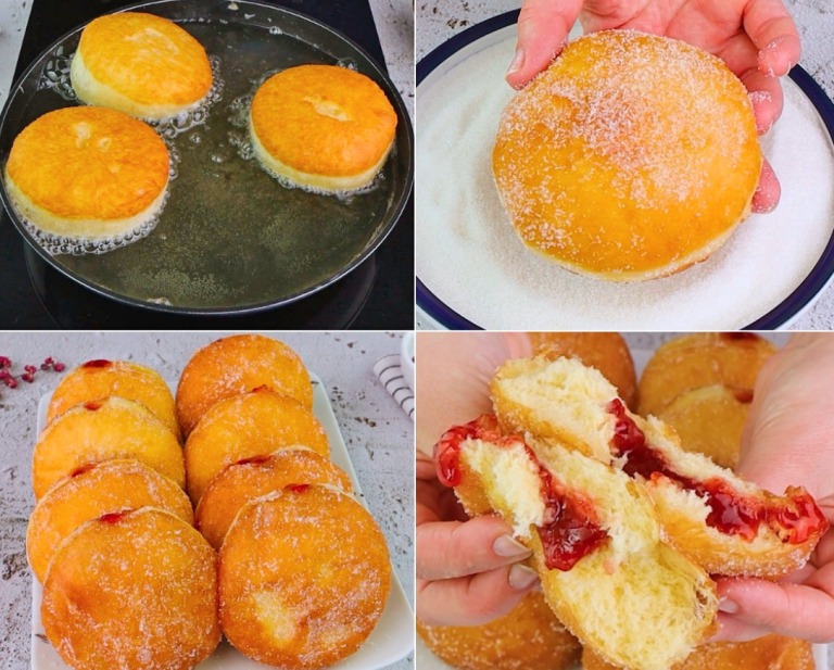 Krapfen fritti con marmellata: la ricetta passo passo per renderli super golosi!
