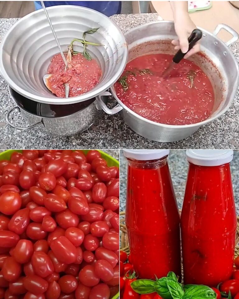 Passata di pomodorini : come preparare il sugo pronto per tutto l’inverno!