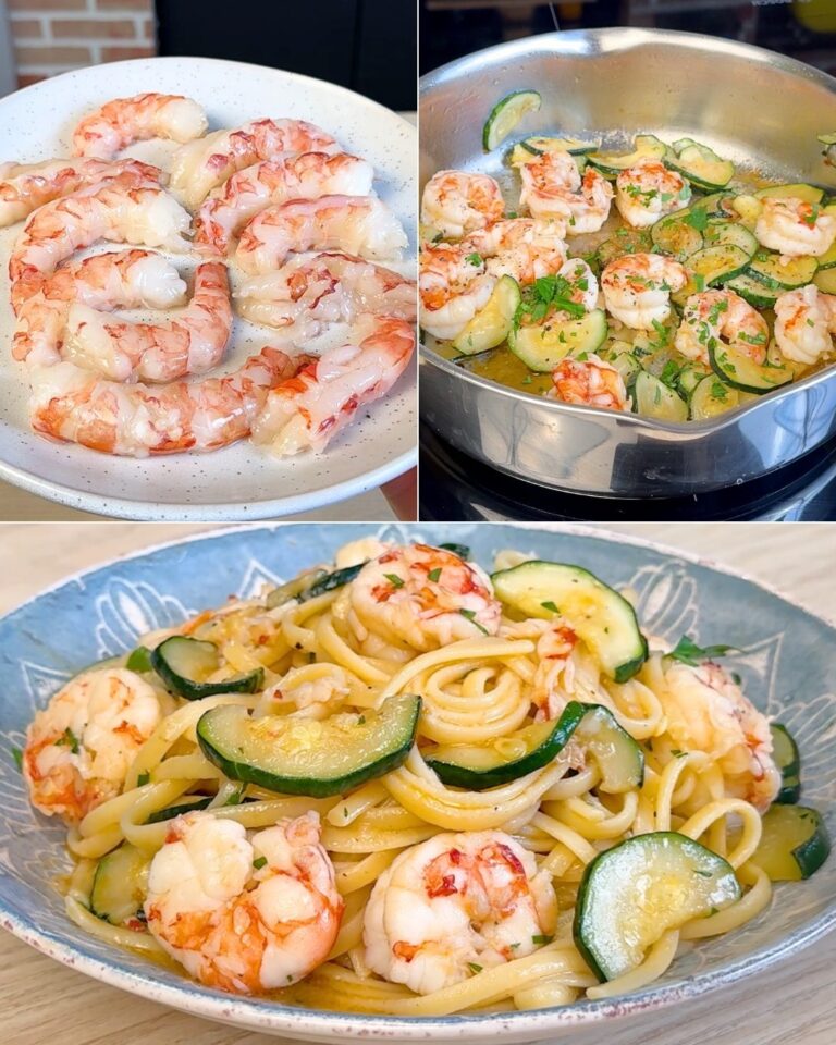 Pasta gamberi e zucchine