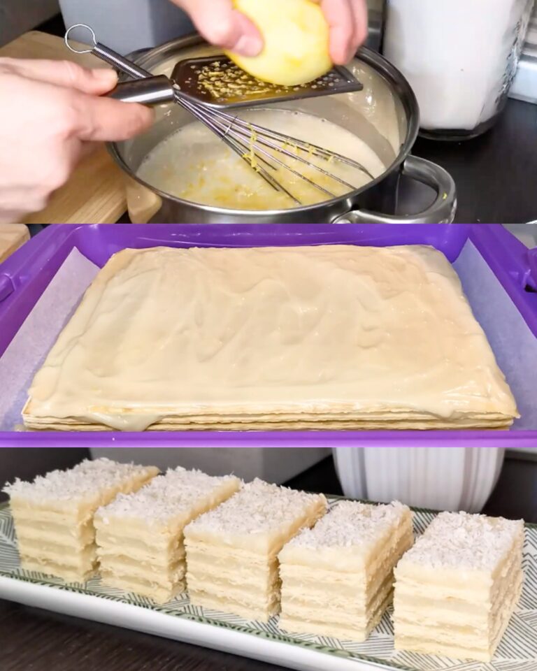 Millefoglie al cocco: la ricetta per un dolce goloso pronto in pochissimo tempo