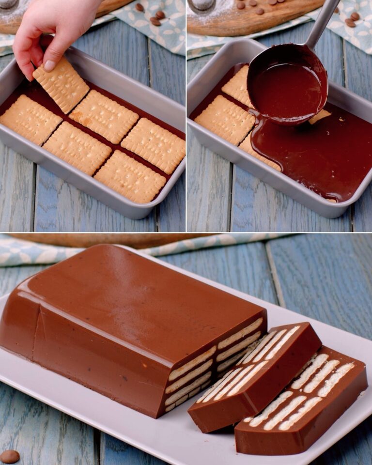 Torta di budino e biscotti: soffice e delicata!