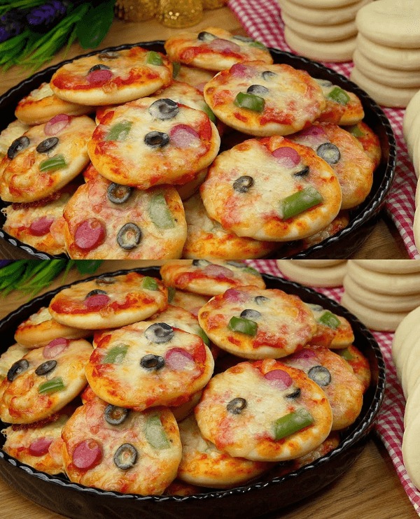 Mini Pizza con Salsa Pizza e Istruzioni per Congelare