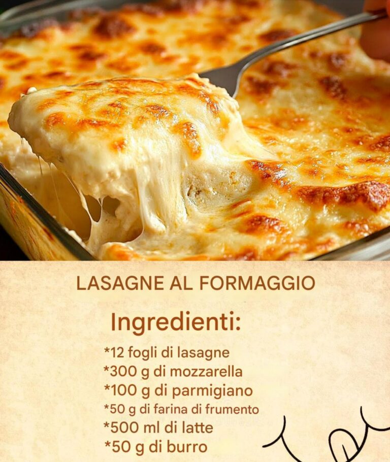 LASAGNE AL FORMAGGIO