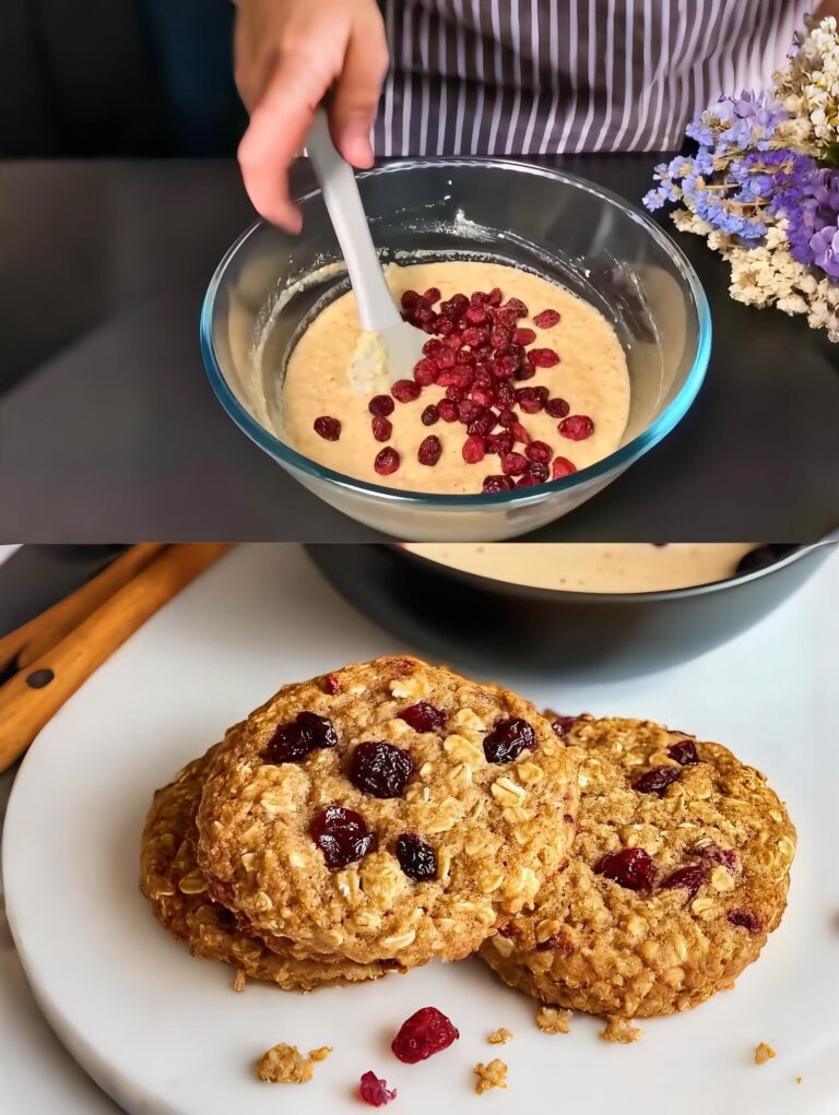 Biscotti alle mandorle, farina d’avena, limone, mirtillo rosso