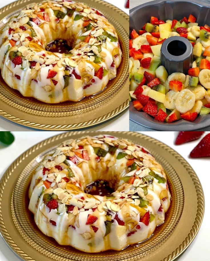 Ricetta facile del budino di frutta mista