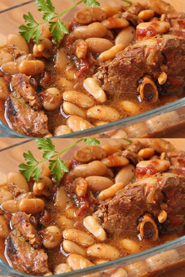 Spezzatino di agnello con fagioli