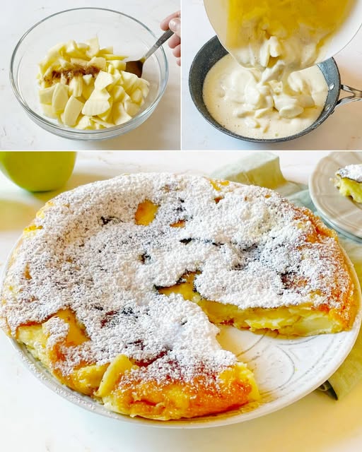 FRITTATA DI MELE  si prepara in padella in 5 minuti!  Il dolce senza forno che amerai