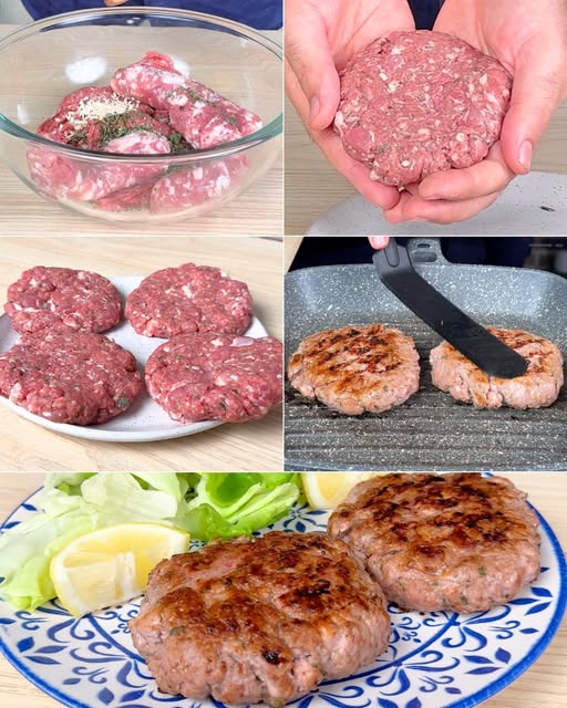 Hamburger di carne fatti in casa
