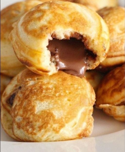 Mini pancake ripieni di Nutella