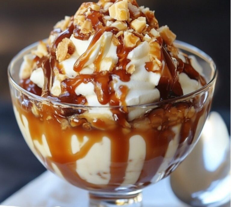 Sundae al caramello fatto in casa: una delizia ultra cremosa