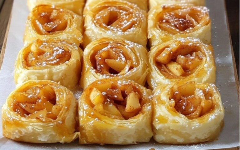 Involtini di sfoglia alle mele