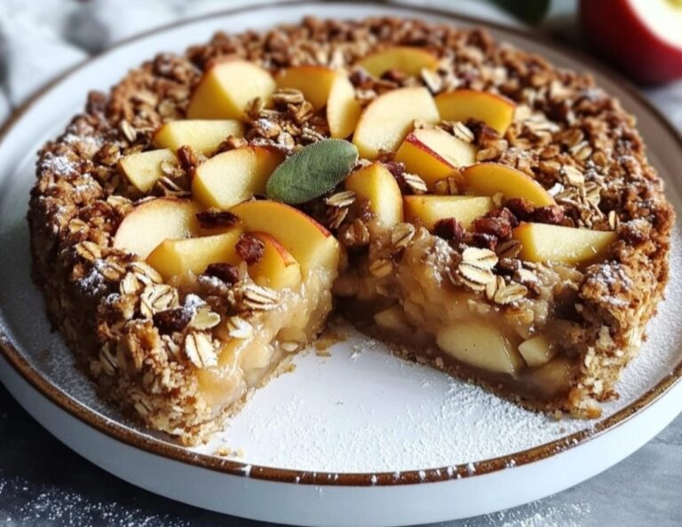 Torta di Avena, Mele e Uvetta